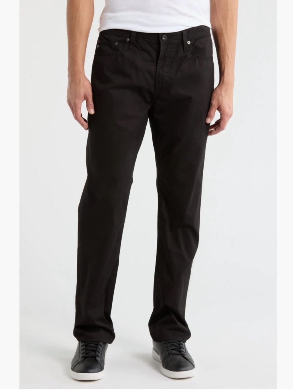 AG Adriano Goldschmied The Everett Slim Straight Jeans Washed Black Men’s 33x34